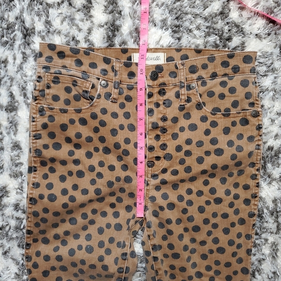 Madewell Stovepipe Jeans In Golden Pecan Leopard Print - Picture 11 of 14